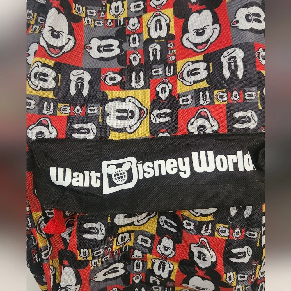 Disney Parks Authentic Black and Red Backpack - Picture 2 of 8